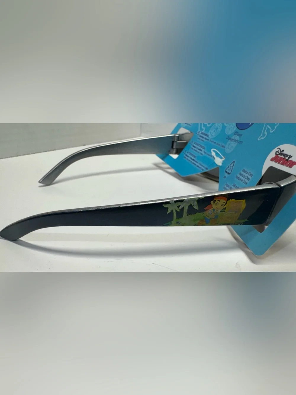 Disney “Jake Neverland Pirates” Silver Kids Sunglasses with Dark Lenses